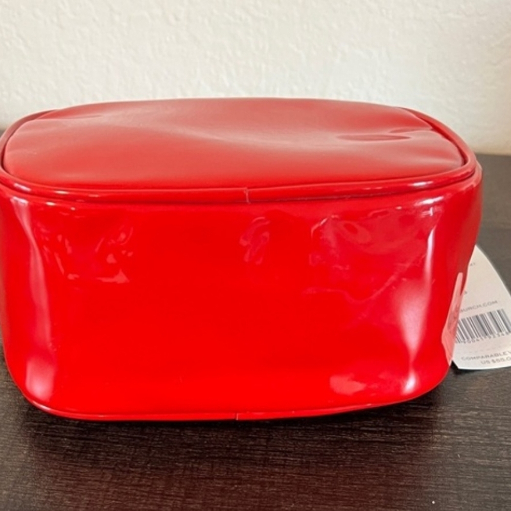Tory Burch Stacked Patent Small Cosmetic Case - Picture 4 of 4